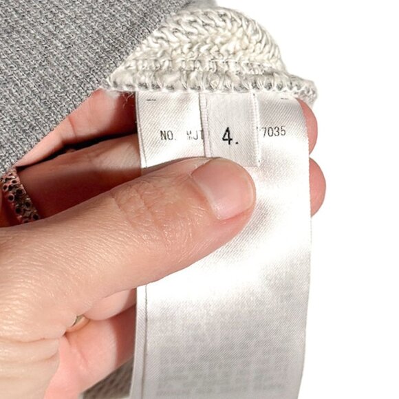 Thom Browne Diagonal Tricolour Stripe Grey Sweatshirt - Picture 7 of 9